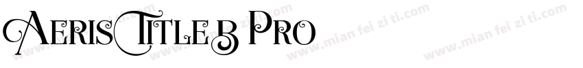 Aeris Title B Pro字体转换